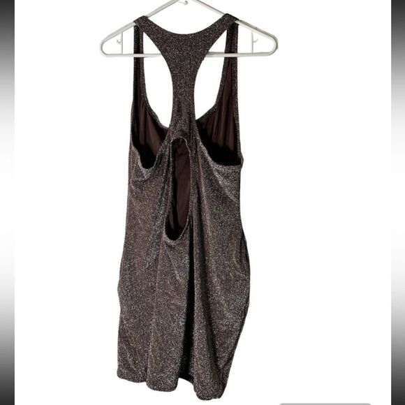 SKIMS NEW 4X Cocoa Brown Glitter‎ Swim Metallic Dress - Picture 5 of 5